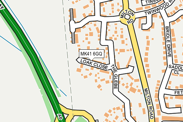 MK41 6GQ map - OS OpenMap – Local (Ordnance Survey)