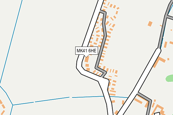 MK41 6HE map - OS OpenMap – Local (Ordnance Survey)