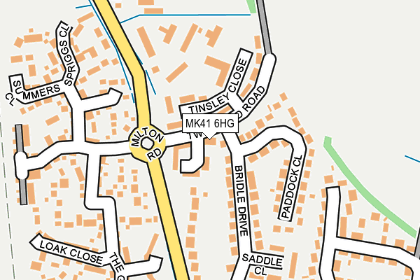 MK41 6HG map - OS OpenMap – Local (Ordnance Survey)