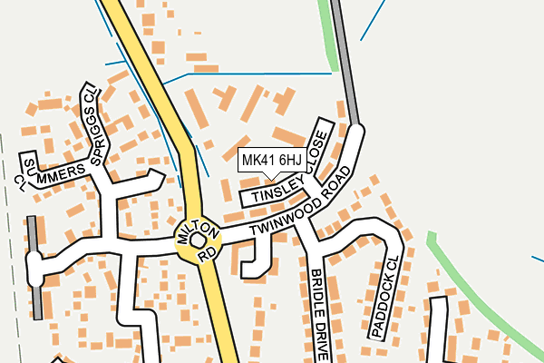 MK41 6HJ map - OS OpenMap – Local (Ordnance Survey)