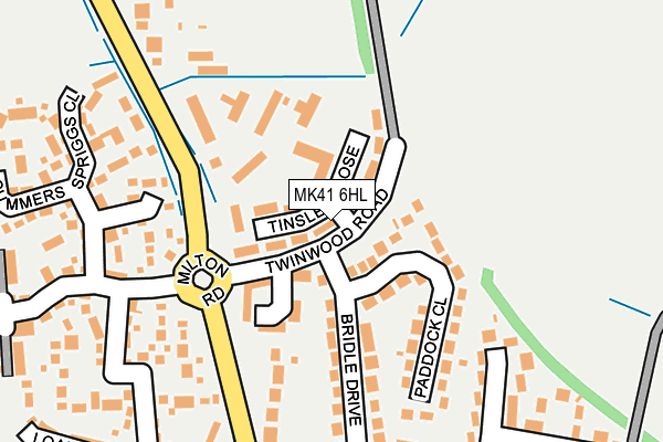 MK41 6HL map - OS OpenMap – Local (Ordnance Survey)
