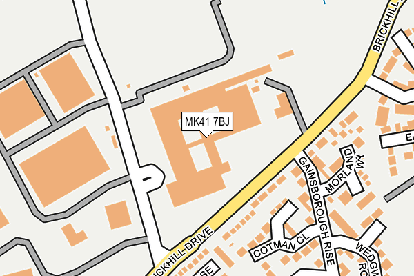 MK41 7BJ map - OS OpenMap – Local (Ordnance Survey)