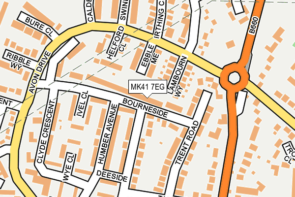 MK41 7EG map - OS OpenMap – Local (Ordnance Survey)