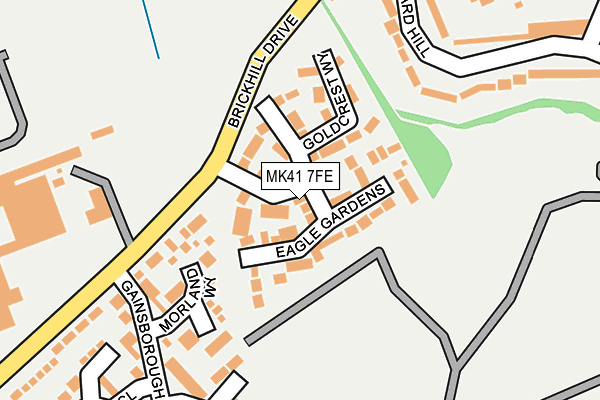 MK41 7FE map - OS OpenMap – Local (Ordnance Survey)