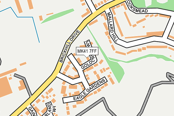 MK41 7FF map - OS OpenMap – Local (Ordnance Survey)