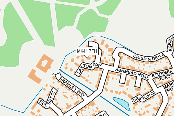 MK41 7FH map - OS OpenMap – Local (Ordnance Survey)