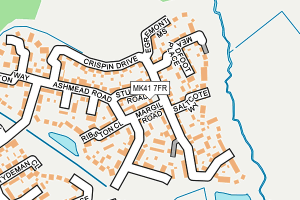 MK41 7FR map - OS OpenMap – Local (Ordnance Survey)