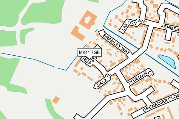 MK41 7GB map - OS OpenMap – Local (Ordnance Survey)