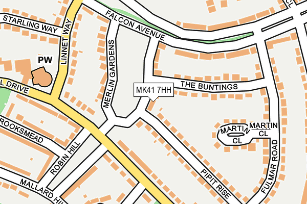 MK41 7HH map - OS OpenMap – Local (Ordnance Survey)