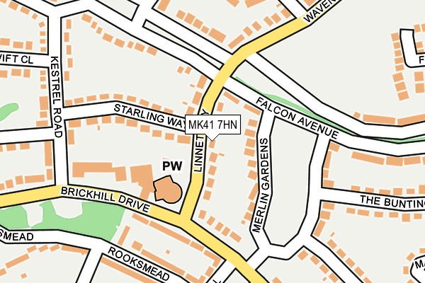 MK41 7HN map - OS OpenMap – Local (Ordnance Survey)