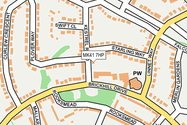 MK41 7HP map - OS OpenMap – Local (Ordnance Survey)