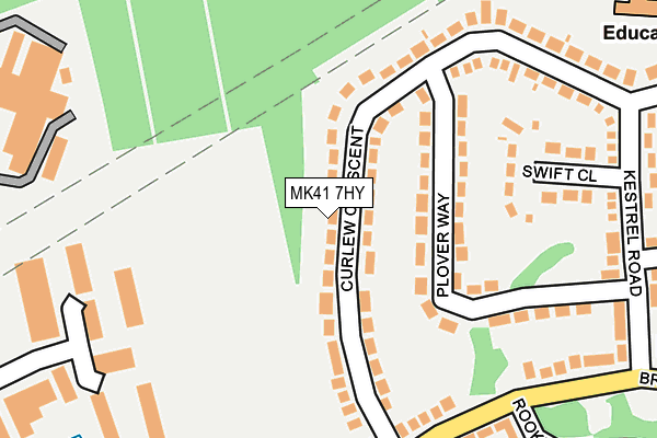 MK41 7HY map - OS OpenMap – Local (Ordnance Survey)