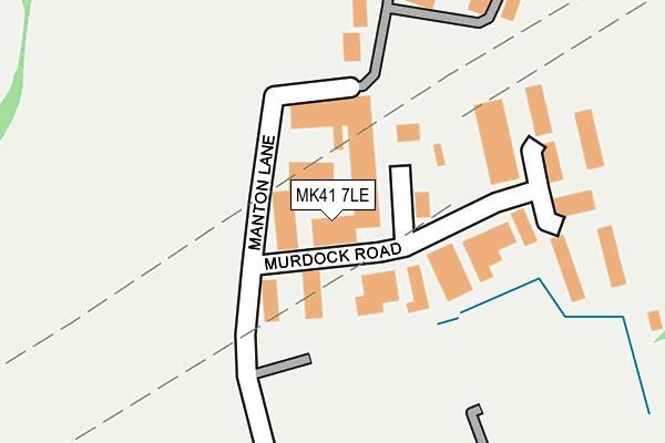 MK41 7LE map - OS OpenMap – Local (Ordnance Survey)