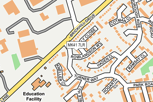 MK41 7LR map - OS OpenMap – Local (Ordnance Survey)