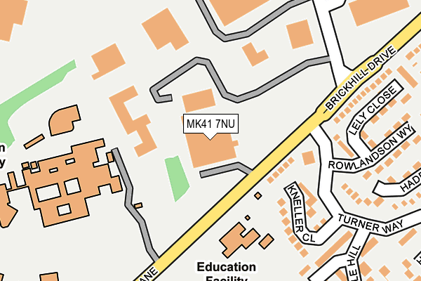 MK41 7NU map - OS OpenMap – Local (Ordnance Survey)