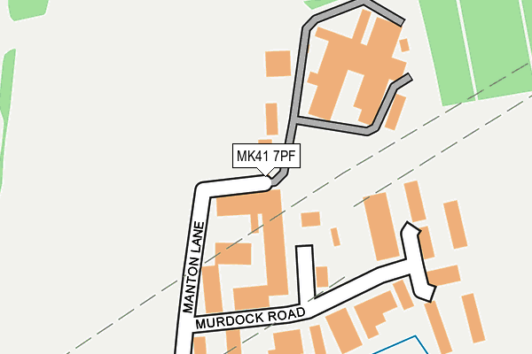 MK41 7PF map - OS OpenMap – Local (Ordnance Survey)