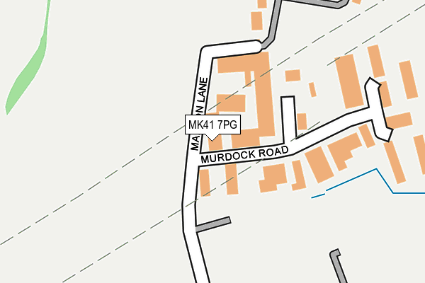 MK41 7PG map - OS OpenMap – Local (Ordnance Survey)