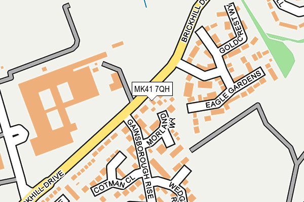 MK41 7QH map - OS OpenMap – Local (Ordnance Survey)