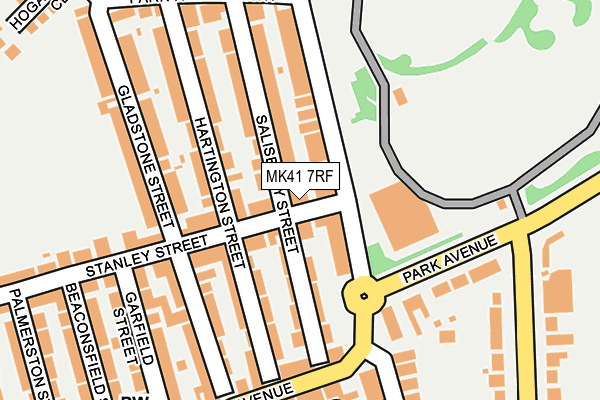 MK41 7RF map - OS OpenMap – Local (Ordnance Survey)