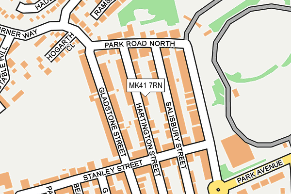 MK41 7RN map - OS OpenMap – Local (Ordnance Survey)