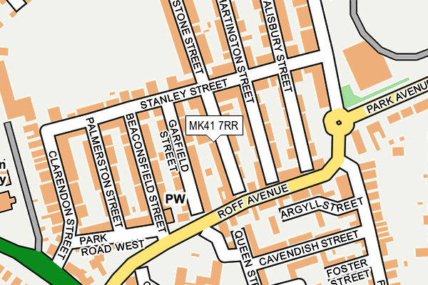 MK41 7RR map - OS OpenMap – Local (Ordnance Survey)