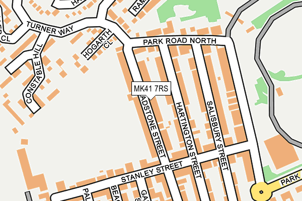 MK41 7RS map - OS OpenMap – Local (Ordnance Survey)