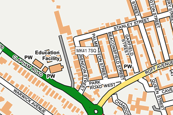 MK41 7SQ map - OS OpenMap – Local (Ordnance Survey)