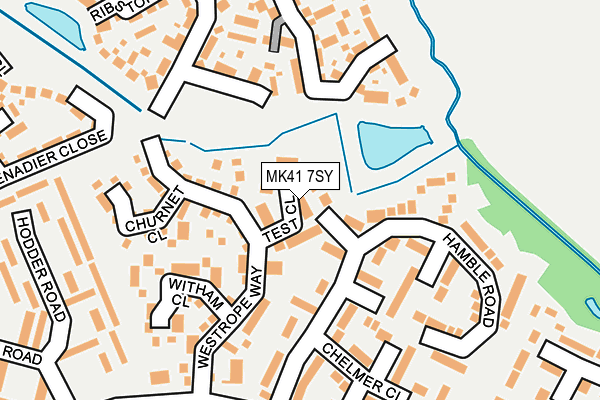 MK41 7SY map - OS OpenMap – Local (Ordnance Survey)