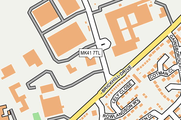 MK41 7TL map - OS OpenMap – Local (Ordnance Survey)