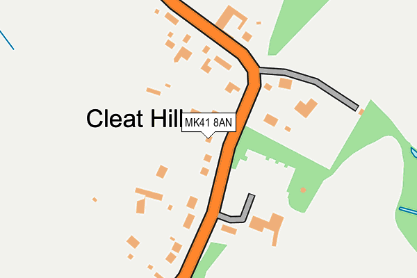 MK41 8AN map - OS OpenMap – Local (Ordnance Survey)