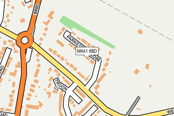 MK41 8BD map - OS OpenMap – Local (Ordnance Survey)