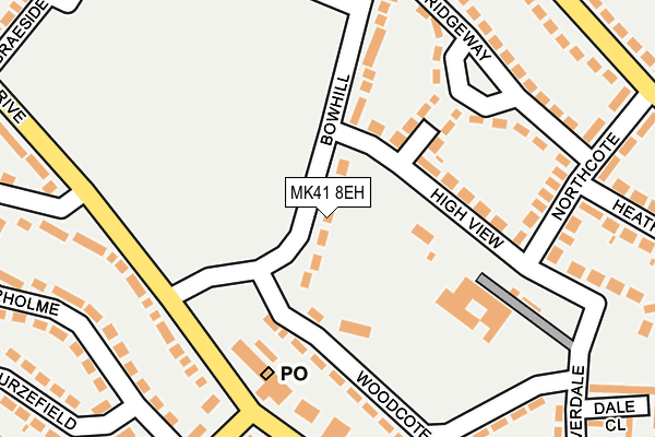 MK41 8EH map - OS OpenMap – Local (Ordnance Survey)