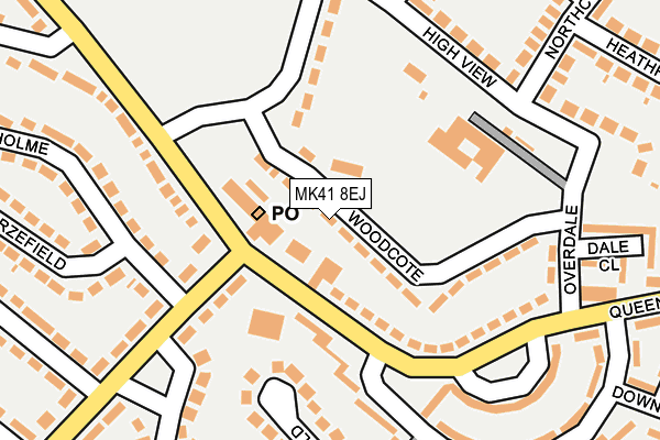 MK41 8EJ map - OS OpenMap – Local (Ordnance Survey)