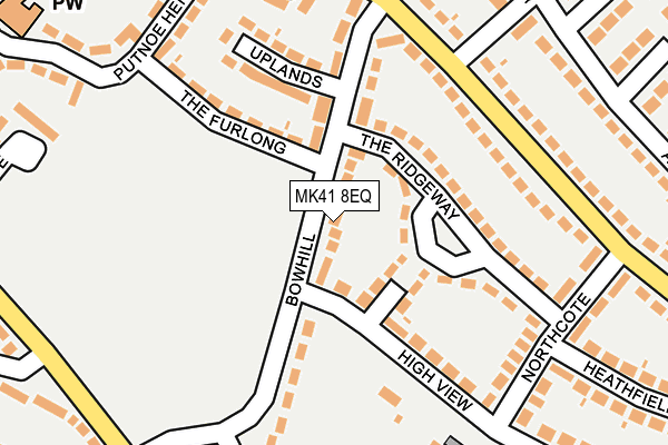 MK41 8EQ map - OS OpenMap – Local (Ordnance Survey)