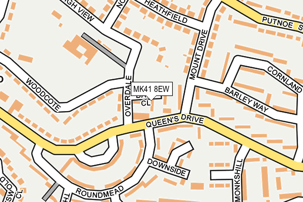 MK41 8EW map - OS OpenMap – Local (Ordnance Survey)