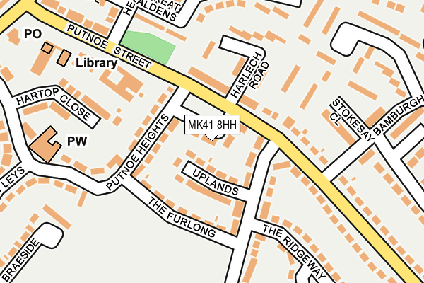 MK41 8HH map - OS OpenMap – Local (Ordnance Survey)