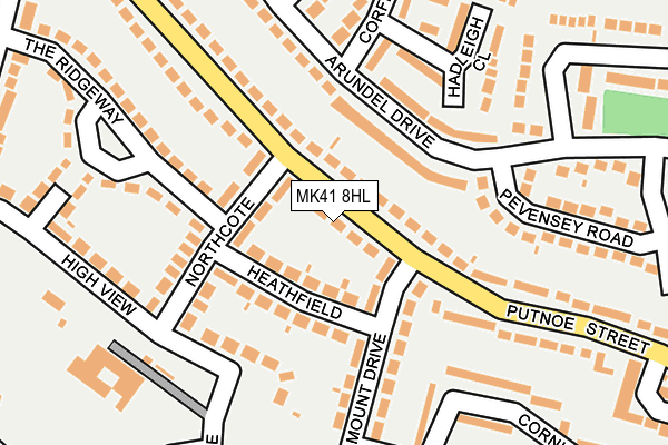 MK41 8HL map - OS OpenMap – Local (Ordnance Survey)