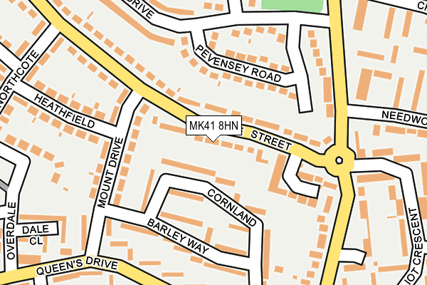 MK41 8HN map - OS OpenMap – Local (Ordnance Survey)