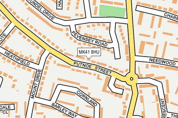 MK41 8HU map - OS OpenMap – Local (Ordnance Survey)