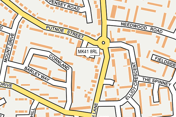 MK41 8RL map - OS OpenMap – Local (Ordnance Survey)