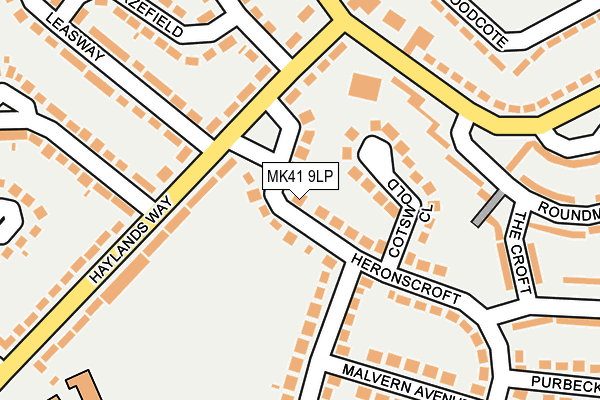 MK41 9LP map - OS OpenMap – Local (Ordnance Survey)