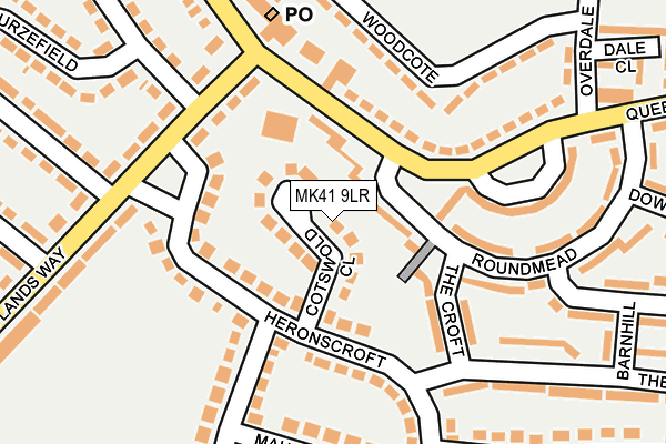 MK41 9LR map - OS OpenMap – Local (Ordnance Survey)