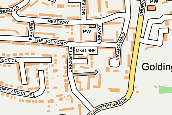 MK41 9NR map - OS OpenMap – Local (Ordnance Survey)