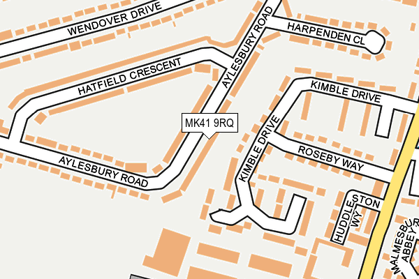 MK41 9RQ map - OS OpenMap – Local (Ordnance Survey)