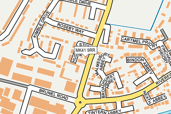 MK41 9RR map - OS OpenMap – Local (Ordnance Survey)