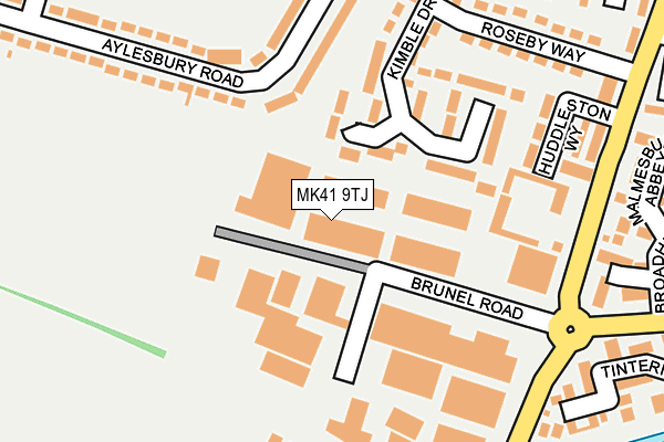 MK41 9TJ map - OS OpenMap – Local (Ordnance Survey)