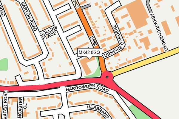 MK42 0GQ map - OS OpenMap – Local (Ordnance Survey)