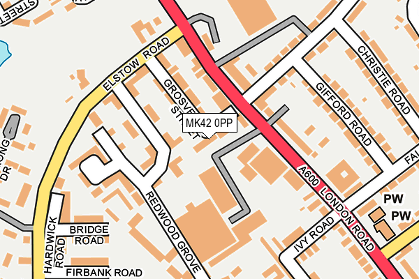 MK42 0PP map - OS OpenMap – Local (Ordnance Survey)