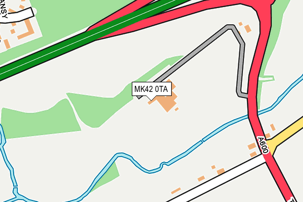 MK42 0TA map - OS OpenMap – Local (Ordnance Survey)