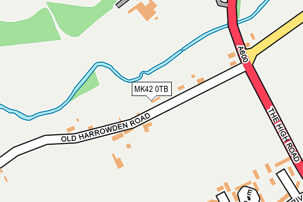 MK42 0TB map - OS OpenMap – Local (Ordnance Survey)